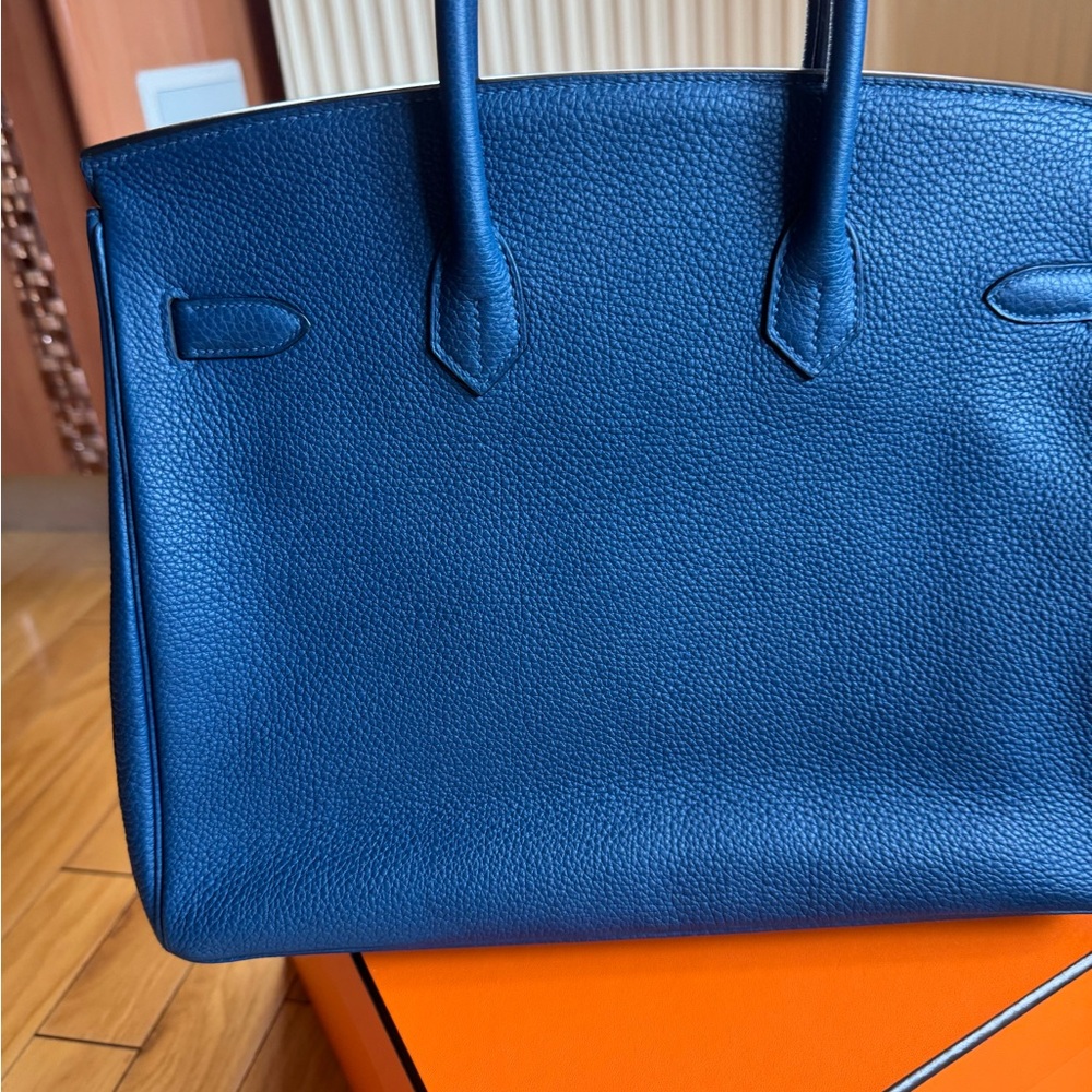Hermes Birkin 35 Leather Deep Blue - Picture 3 of 9